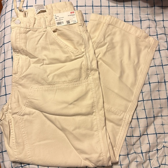 Uniqlo Other - NWT Uniqlo Off White Utility Work Pants